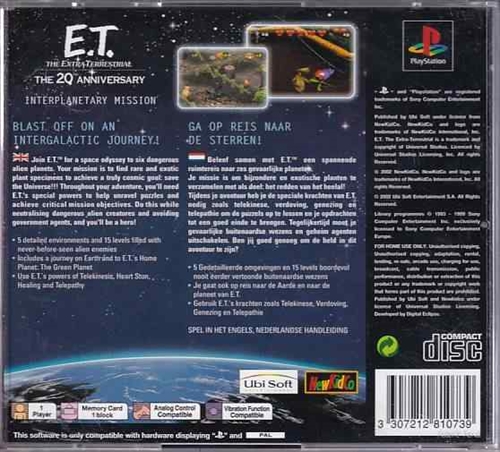 E.T. the Extra-Terrestrial Interplanetary Mission - PS1 (B Grade) (Genbrug)